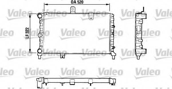 VALEO 811057 Радиатор, охлаждение двигателя