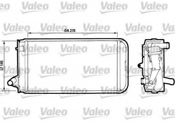 VALEO 811393 Теплообменник, отопление салона