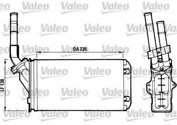 VALEO 812002 Теплообменник, отопление салона