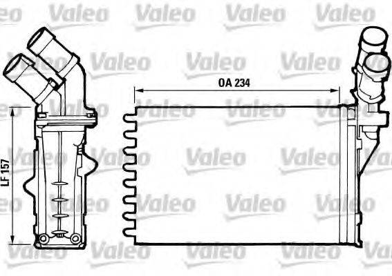 VALEO 812006 Теплообменник, отопление салона