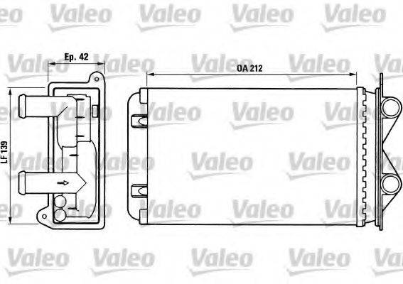 VALEO 812013 Теплообменник, отопление салона