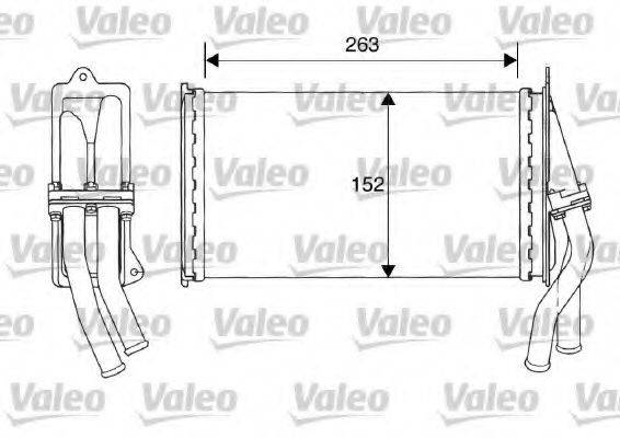 VALEO 812015 Теплообменник, отопление салона