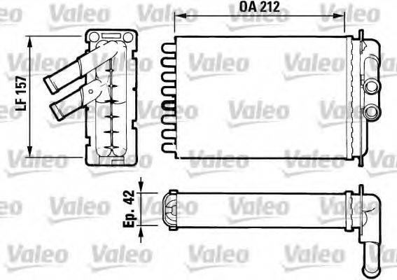 VALEO 812017 Теплообменник, отопление салона