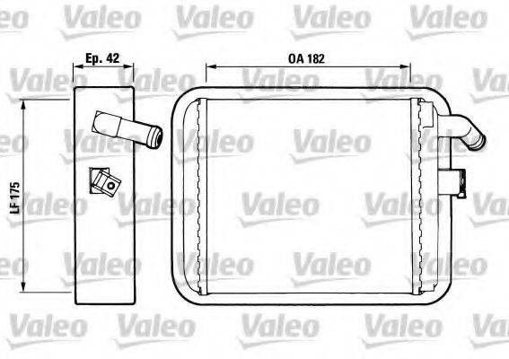 VALEO 812018 Теплообменник, отопление салона