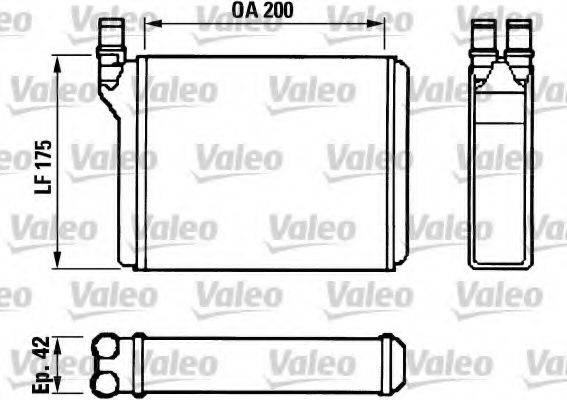 VALEO 812022 Теплообменник, отопление салона