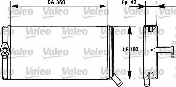 VALEO 812026 Теплообменник, отопление салона