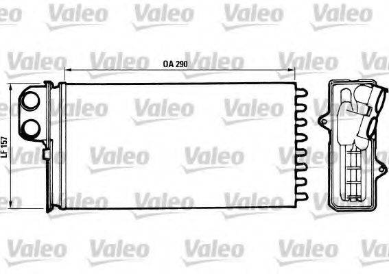 VALEO 812037 Теплообменник, отопление салона