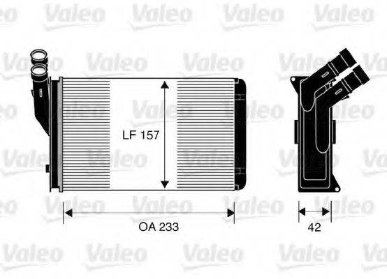 VALEO 812044 Теплообменник, отопление салона