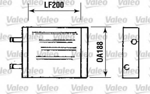 VALEO 812093 Теплообменник, отопление салона