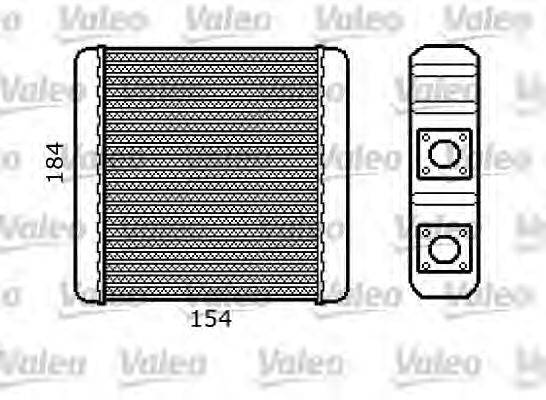 VALEO 812107 Теплообменник, отопление салона