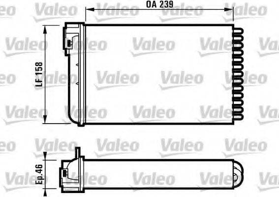 VALEO 812110 Теплообменник, отопление салона