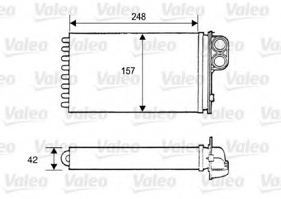 VALEO 812115 Теплообменник, отопление салона