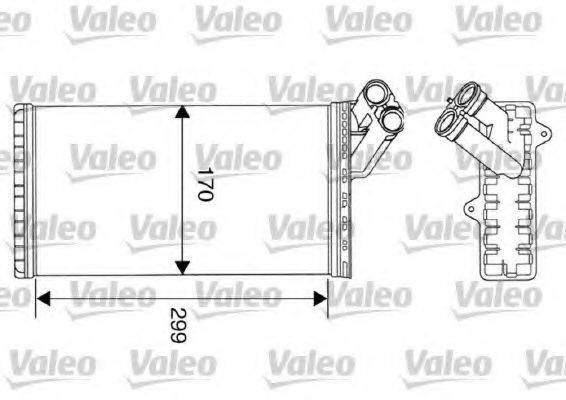 VALEO 812116 Теплообменник, отопление салона