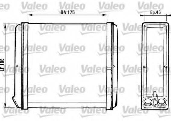 VALEO 812120 Теплообменник, отопление салона