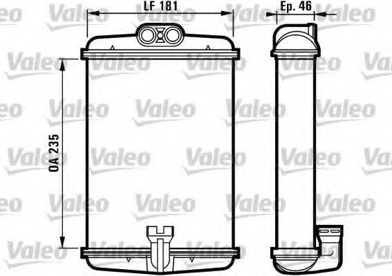 VALEO 812127 Теплообменник, отопление салона