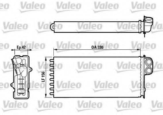 VALEO 812128 Теплообменник, отопление салона