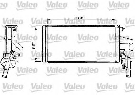 VALEO 812137 Теплообменник, отопление салона