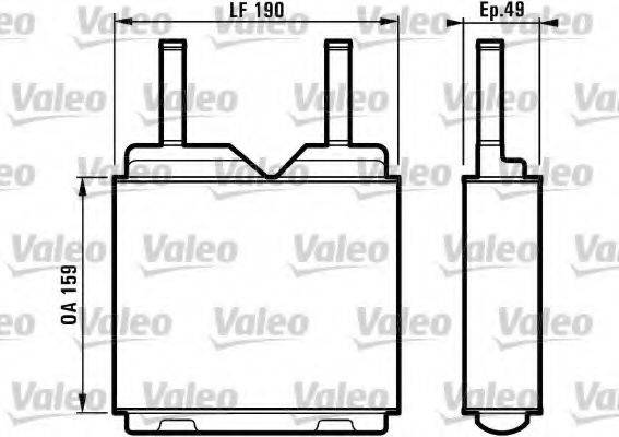 VALEO 812148 Теплообменник, отопление салона