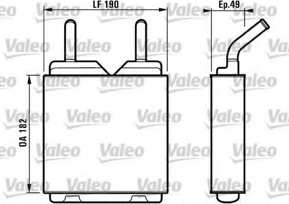 VALEO 812151 Теплообменник, отопление салона