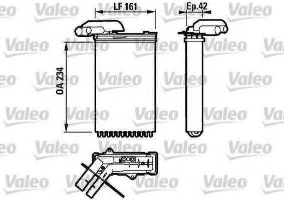 VALEO 812158 Теплообменник, отопление салона