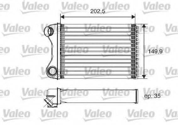 VALEO 812211 Теплообменник, отопление салона