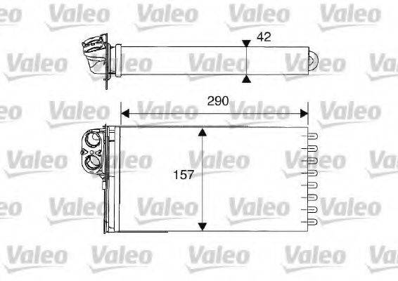 VALEO 812212 Теплообменник, отопление салона