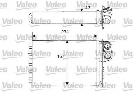 VALEO 812215 Теплообменник, отопление салона