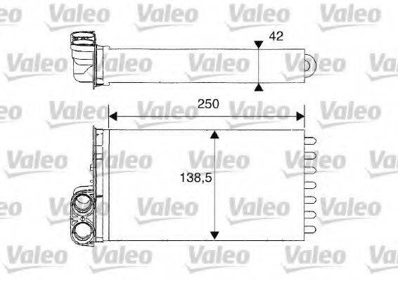 VALEO 812234 Теплообменник, отопление салона