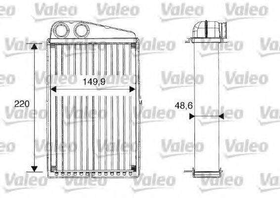 VALEO 812247 Теплообменник, отопление салона