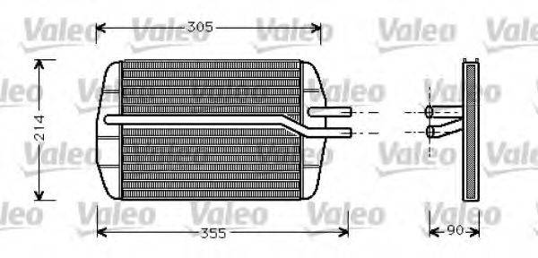 VALEO 812272 Теплообменник, отопление салона