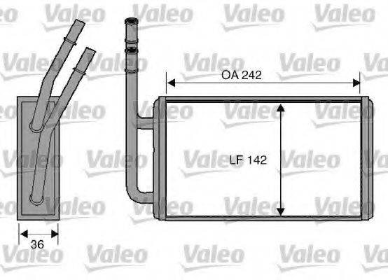 VALEO 812276 Теплообменник, отопление салона