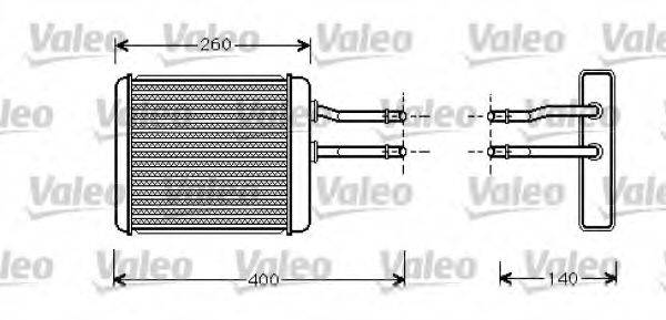 VALEO 812278 Теплообменник, отопление салона