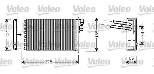 VALEO 812317 Теплообменник, отопление салона