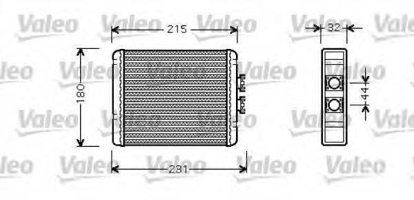 VALEO 812319 Теплообменник, отопление салона