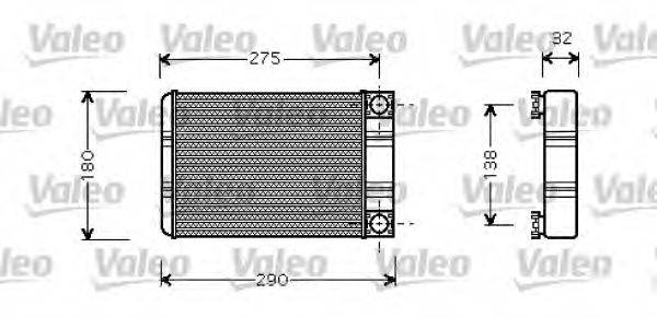 VALEO 812321 Теплообменник, отопление салона