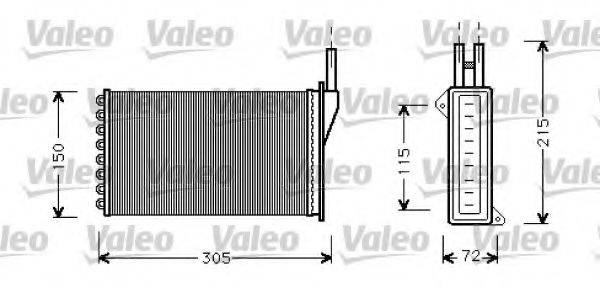 VALEO 812331 Теплообменник, отопление салона