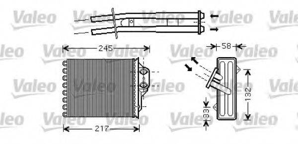 VALEO 812336 Теплообменник, отопление салона