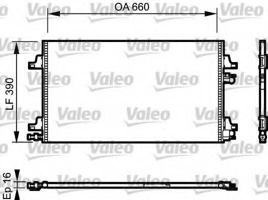 VALEO 814006 Конденсатор, кондиционер