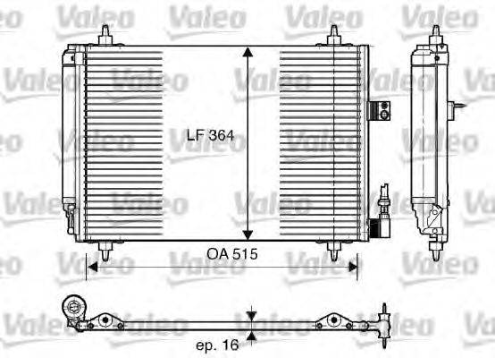 VALEO 814066 Конденсатор, кондиционер