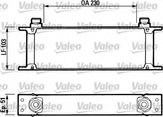 VALEO 816580 масляный радиатор, двигательное масло