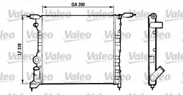 VALEO 816657 Радиатор, охлаждение двигателя