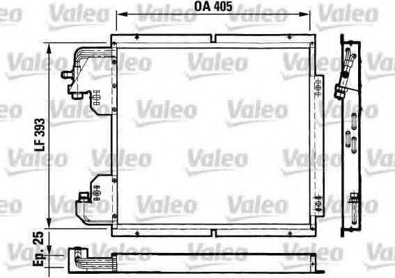 VALEO 816782 Конденсатор, кондиционер