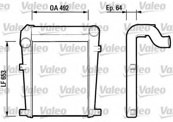 VALEO 816802 Интеркулер