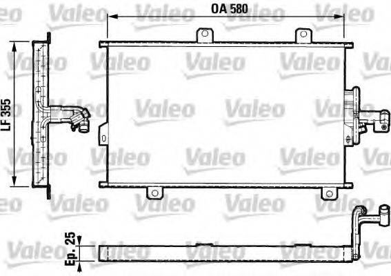 VALEO 816819 Конденсатор, кондиционер