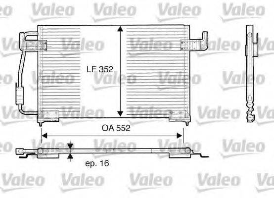 VALEO 816850 Конденсатор, кондиционер