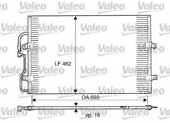 VALEO 816852 Конденсатор, кондиционер