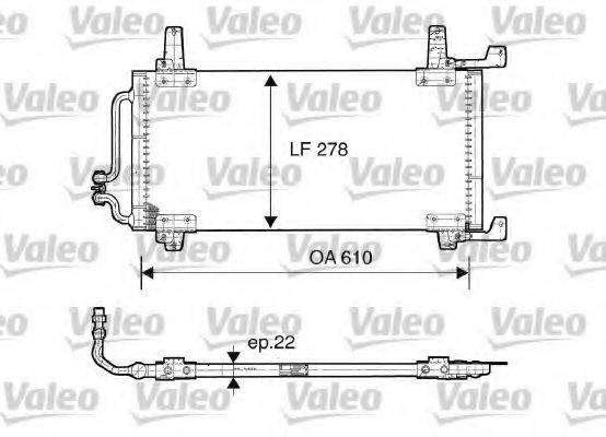 VALEO 816866 Конденсатор, кондиционер