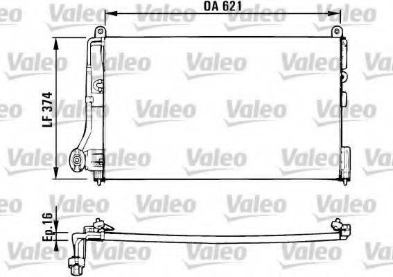 VALEO 816882 Конденсатор, кондиционер