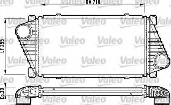 VALEO 816890 Интеркулер