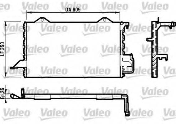 VALEO 816893 Конденсатор, кондиционер